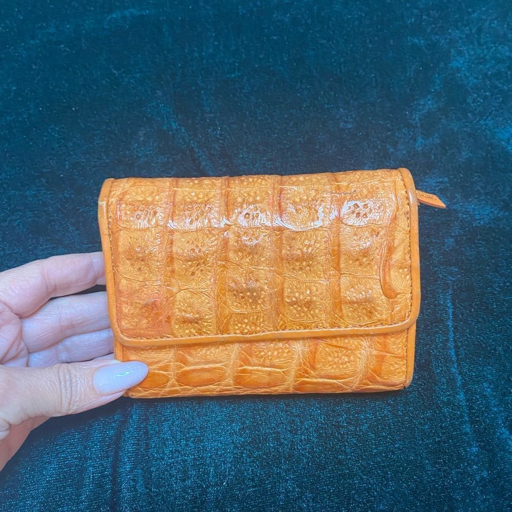 Byron New York genuine crocodile skin wallet
